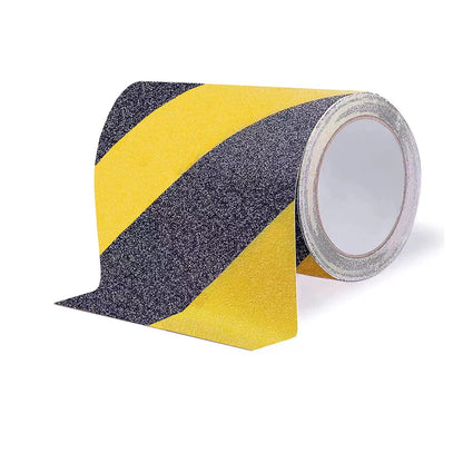 Qingluan Anti Slip Tape, Safety Non Slip Tape Outdoor Waterproof, High Adhesive Grip Tape for Stairs, Tread Step, Ramp, Skateboard, Caution to Keep from Slipping (Yellow/Black, 2 Inch x 33 Foot)