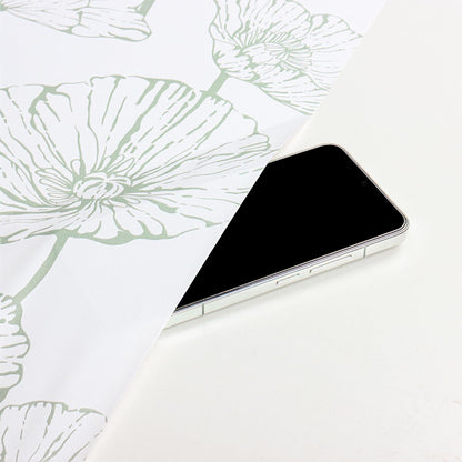 Orainege Modern Peel and Stick Wallpaper 17.3inx118.1in Beige and White Floral Wallpaper Boho Contact Paper Removable Decorative Wall Paper for Bedroom Bathroom Cabinets Decor Vinyl