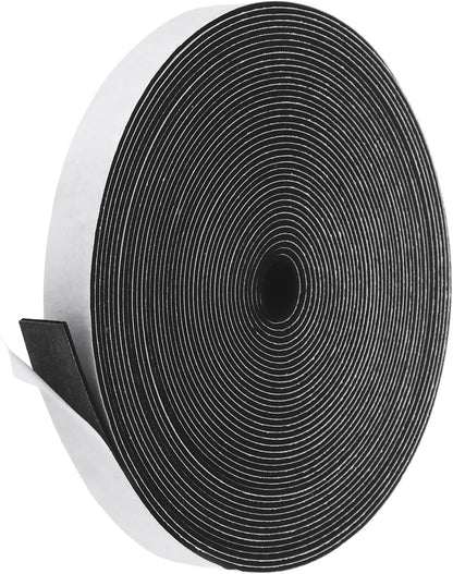 PATIKIL Weather Stripping Door Seal Strip, 3/8 Inch x 1/4 Inch x 32 Ft Self Adhesive Soundproof High Density Foam Tape Insulation for Door Window Air Conditioning, White - Colors B