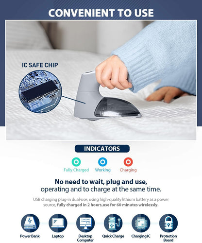 Bymore Fabric Shaver & Lint Shaver for Clothes and Furniture, Heavy Duty Sweater Shaver Lint Remover with Large 65mm Shaving Head, 6-Leaf Blades, Extra Replacement Blades for Couch, Sofa & Upholstery