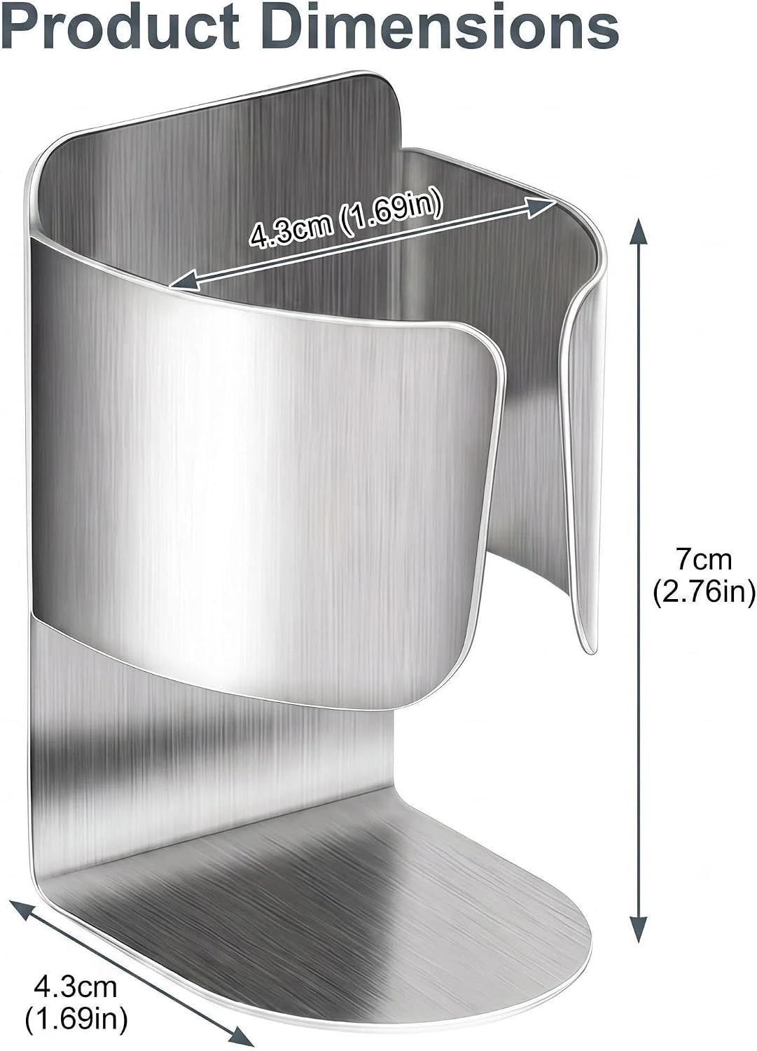 Electric Toothbrush Holder Wall Mount – No Drill 304 Stainless Steel Self Adhesive Bathroom Organizer for Toothbrush/Toothpaste/Facial/Razor – Space Saving Waterproof Rustproof – Silver 2-Pack