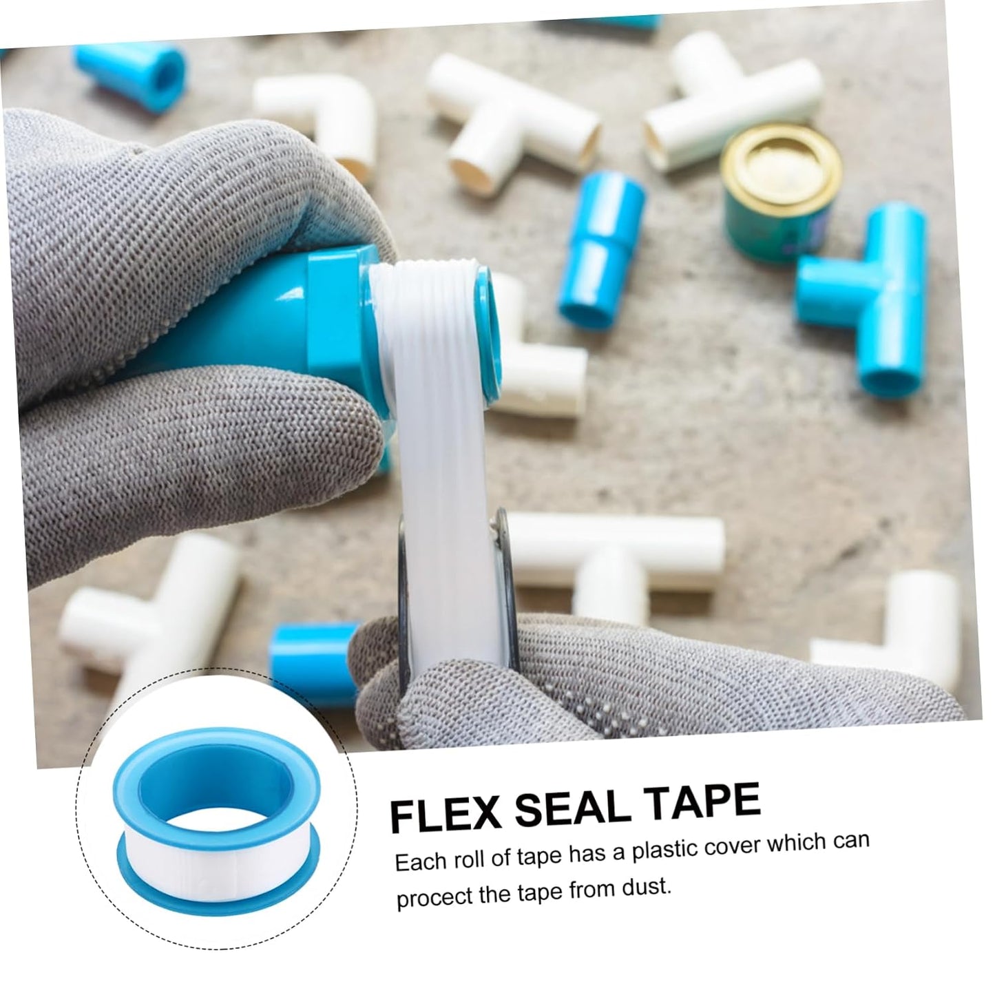 Alipis 30 Pcs Waterproof Thread Seal Tape PTFE Plumbers Tape for Leak Repair High Temperature Resistant Suitable for Plumbing and Water Pipe Sealing