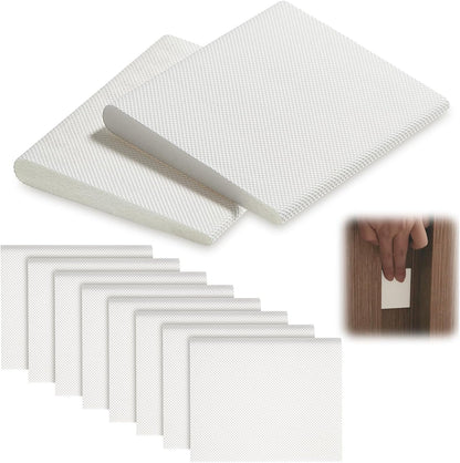 Zonon Self-Adhesive Door Corner Seals Door Weather Stripping Draft Stopper Sealing Frame Foam for Weather Protection Isolation of Noise(Traditional,White,8 Pcs)