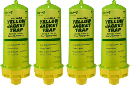 RESCUE! Reusable Yellowjacket Trap – Includes Attractant - 4 Traps