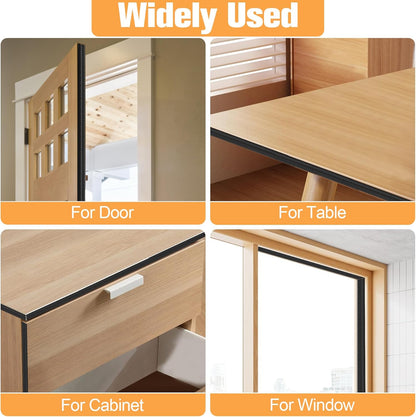 118 Inch Wedge-Shape Foam Window Weather Stripping Door Seal Insulation Strip, Soundproofing Window Inserts Foam Self Adhesive Draft Stopper Light Blocker for Winter Window Door Gaps, White