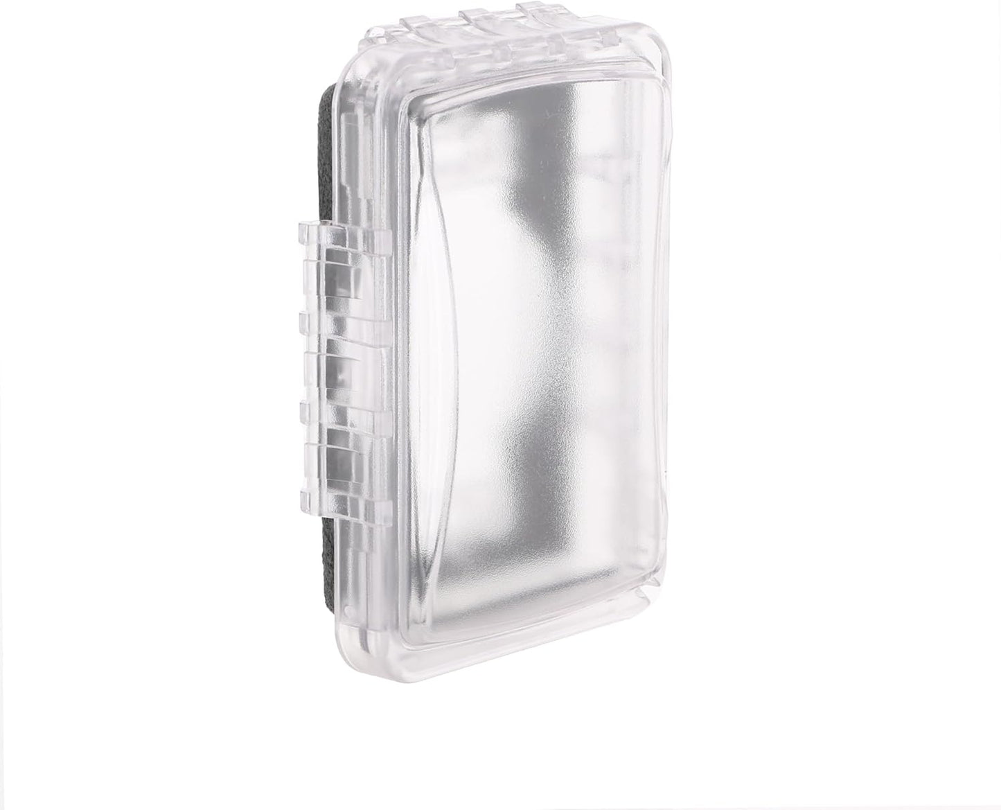 TayMac MM110C Weatherproof Single Outlet Outdoor Receptacle Cover, 5/8 Inches Deep, Clear