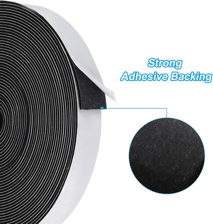 PATIKIL Weather Stripping Door Seal Strip, 3/8 Inch x 1/4 Inch x 32 Ft Self Adhesive Soundproof High Density Foam Tape Insulation for Door Window Air Conditioning, White - Colors B
