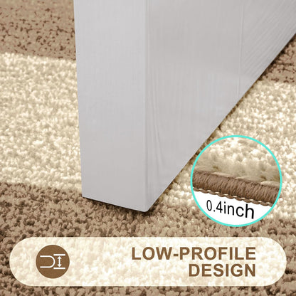 Kitinjoy Indoor Outdoor Door Mat, 32x20 Non-Slip Absorbent Dirt Trapper, Low-Profile Washable Inside Entrance Front Floor Mat, Sturdy Soft Entry Doormats for Entryway, Grey