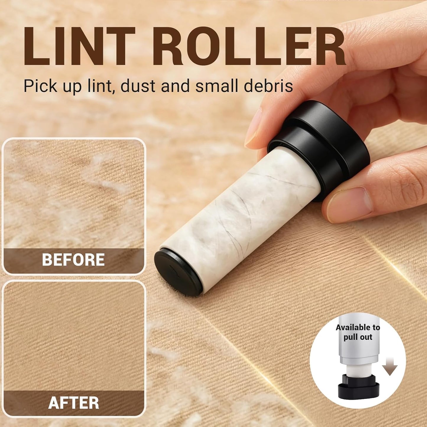 Fabric Shaver, 3 in 1 Lint Remover with Hair Remover Brush & Lint Rollers, Digital Led Display, 3 Speeds with Replaceable Blades, Remove Pilling for Clothes, Furniture, Sweater, Couch, Blanket, Pet