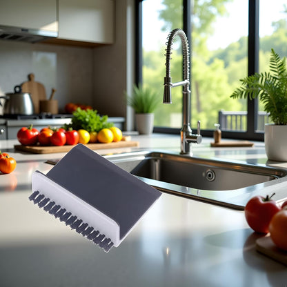 Black Kitchen Sink Squeegee Cleaner Countertop Brush,Kitchen Gadgets, Wiper Vegetable Cleaning Brush Wiper Home Kitchen Tool Accessories Fruit and Fruit and Vegetable Cleaning Brushes