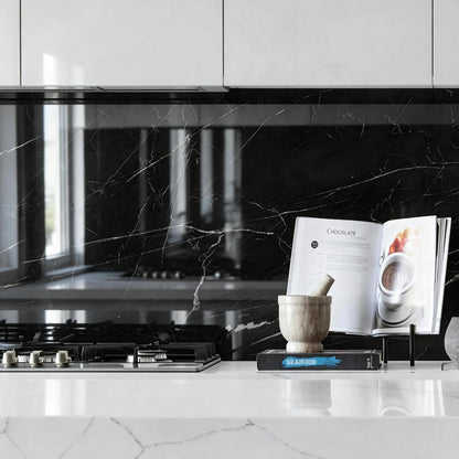 Marble Peel and Stick Waterproof Wall Paneling, 118" x 47" Carrara White Matte Finish Self-Adhesive Backsplash Tile Vinyl Wall Panel for Kitchen Bathroom Wall Decor, Covers 38.75 Sq. Ft.