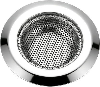 Bathtub Drain Strainer，2.87 inch Bathtub Floor Shower Hair Drain Catcher Cover, Stainless Steel Bathroom Sink Strainer Filter Basket for Bathroom Sink, Wash Basin