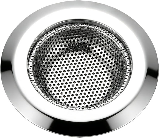 Bathtub Drain Strainer，2.87 inch Bathtub Floor Shower Hair Drain Catcher Cover, Stainless Steel Bathroom Sink Strainer Filter Basket for Bathroom Sink, Wash Basin