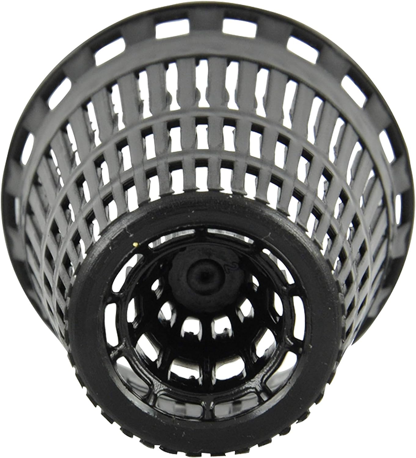 Danco Snap-in Shower Drain Cover with in-Drain Hair Catcher, 4-1/4" Round, White Strainer, (10533)