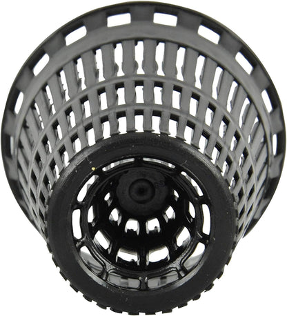Danco Snap-in Shower Drain Cover with in-Drain Hair Catcher, 4-1/4" Round, White Strainer, (10533)