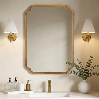 WallBeyond Full Length Mirror Wall Mounted 65"x22", Rustic Wooden Frame Floor Mirror, Large Full Body Mirror for Bedroom, Leaning or Hanging Against Wall, Natural