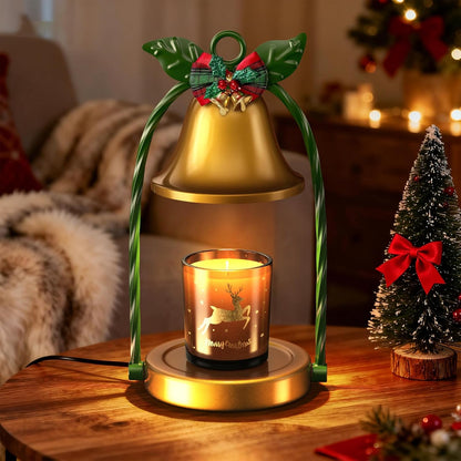 Candle Warmer Lamp with Timer & Dimmable 4-Level Brightness - Adjustable Height,for New Home Bedroom, Gifts for Women(Blue)