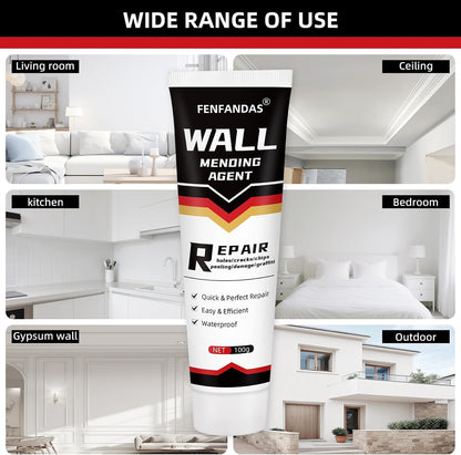 Drywall Repair Kit, Drywall Hole Patch Repair Kit Spackle Wall Repair Kit Drywall Putty for Filling Holes and Creak Damage Drywall Patch Nail Hole Filler for Walls Quick and Easy Solution