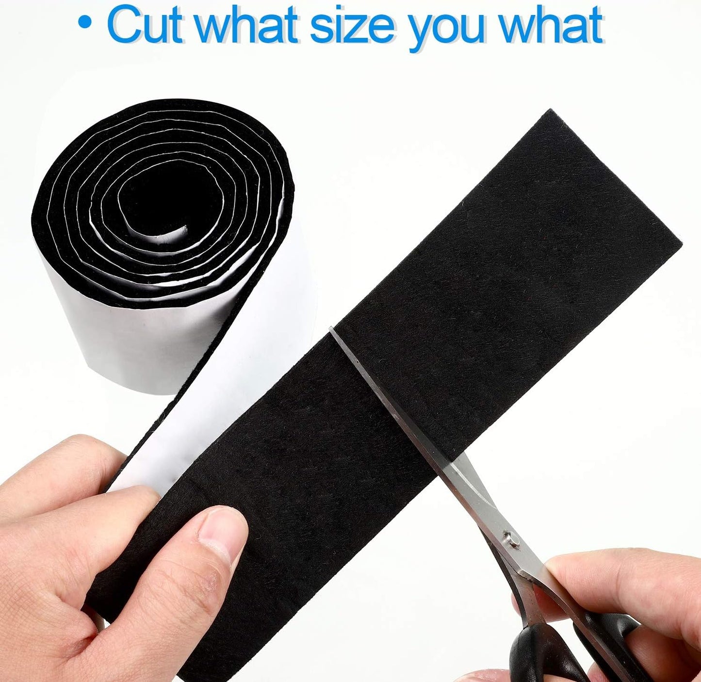 Shappy 2 Packs 120 x 2 x 0.12 Inch Felt Strips with Adhesive Backing Felt Tape Roll Non Slip Self Adhesive Cuttable Furniture Pads for Protecting Hardwood Floors, Chairs, Wall(Dark Brown)