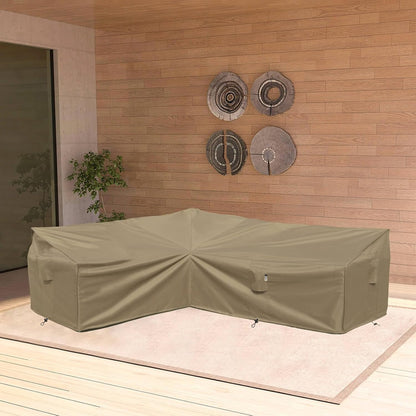 Patio Deck Box Cover, 63x30 Inch Fire Pit Covers with Straps and Handles, Waterproof Heavy Duty Outdoor Furniture Winter Cover for Keter, Suncast, Lifetime Container