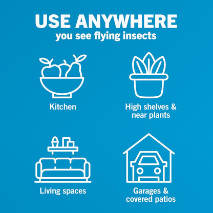 Safer Home Indoor Plug-In Fly Trap - SH502 - Effective Fruit Fly Traps for Indoors, Gnat Traps for House Indoor, 400 Sq Ft Protection - Style: 1 Device + 2 Glue Cards