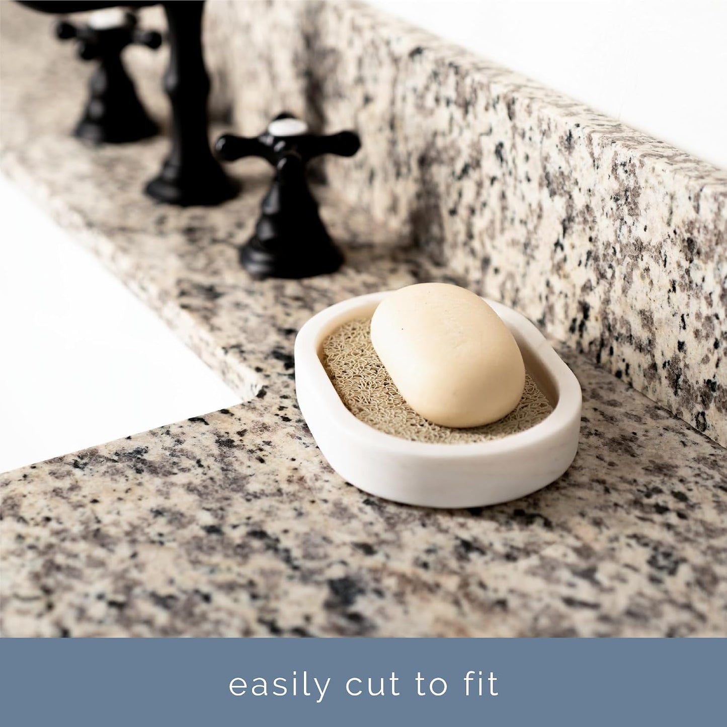 S&T INC. Bar Soap Holder for Kitchen, Bathroom, and Soap Dish, 4 Pack, White, 2.9 inches by 4.4 inches