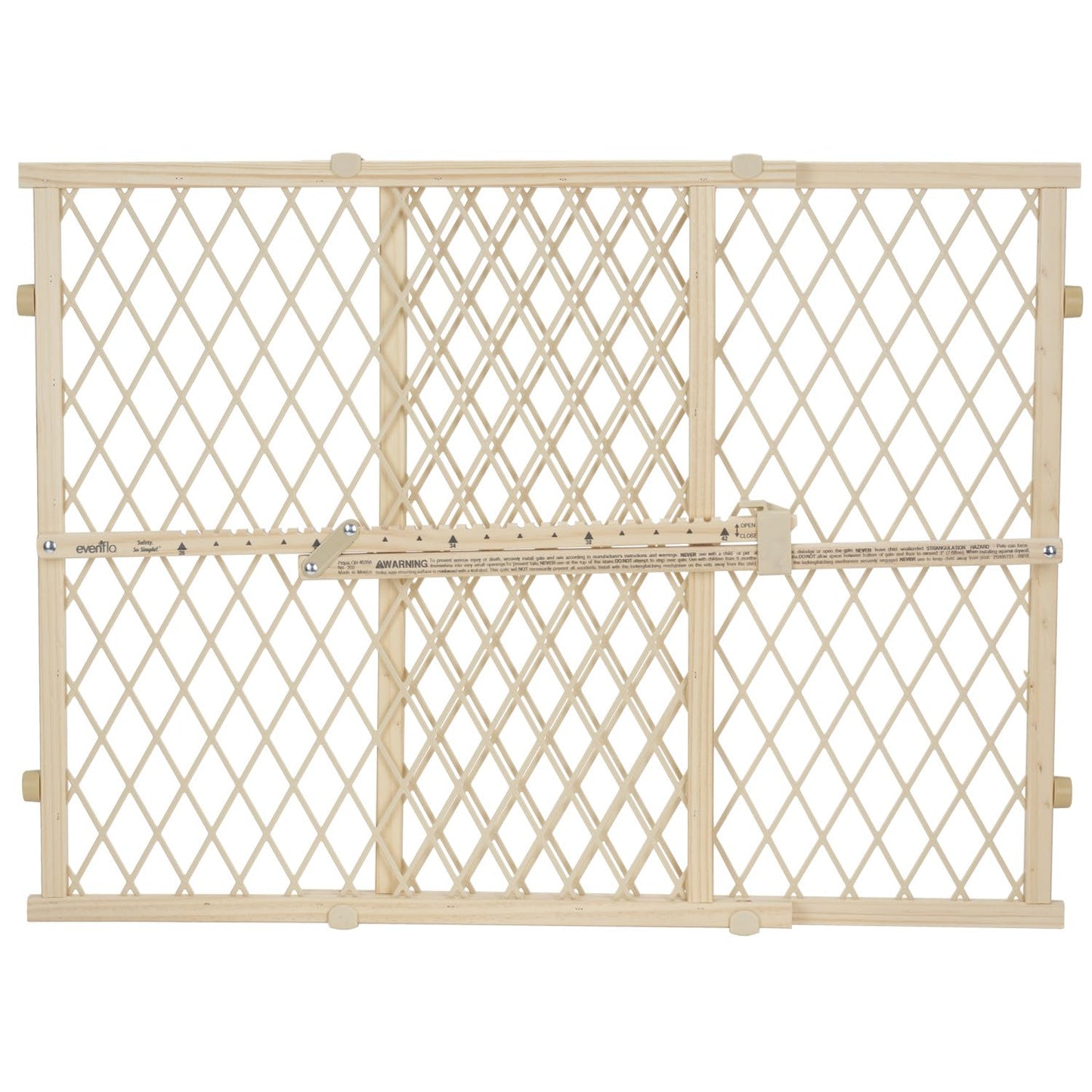 Position & Lock Adjustable Wood Baby Gate (Farmhouse Collection)