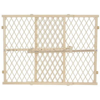 Position & Lock Adjustable Wood Baby Gate (Farmhouse Collection)