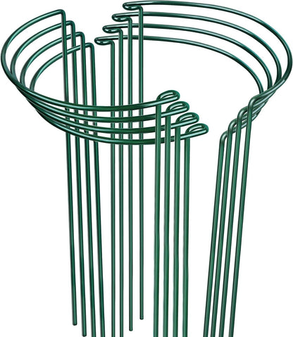 LEOBRO Plant Support, 8PCS Peony Cages and Supports, Plant Stakes for Indoor Plants, Outdoor Plants, Metal Garden Stakes, Plant Holders, Tomato Monstera Hydrangea Support Cage, 10" W x 15.8" H
