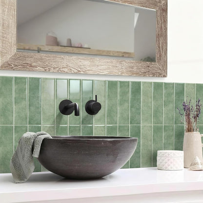 Alwayspon 10 Sheets 12x12inch Beige 3D Vinyl Backsplash Tiles, Self-Adhesive Peel and Stick Wall Tile Stickers Stick on Subway Tiles for Kitchen Bathroom Wall