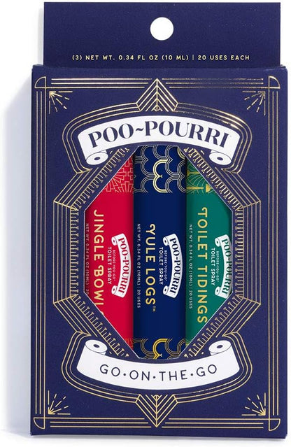 Poo-Pourri Before-You-Go Toilet Spray, Bamboo Rain, 2 Fl Oz, Up to 100 Uses, Bathroom Odor Deodorizer with Essential Oils for Home or Work, Travel Essentials, TSA Approved Size, Bamboo & Fresh Grass