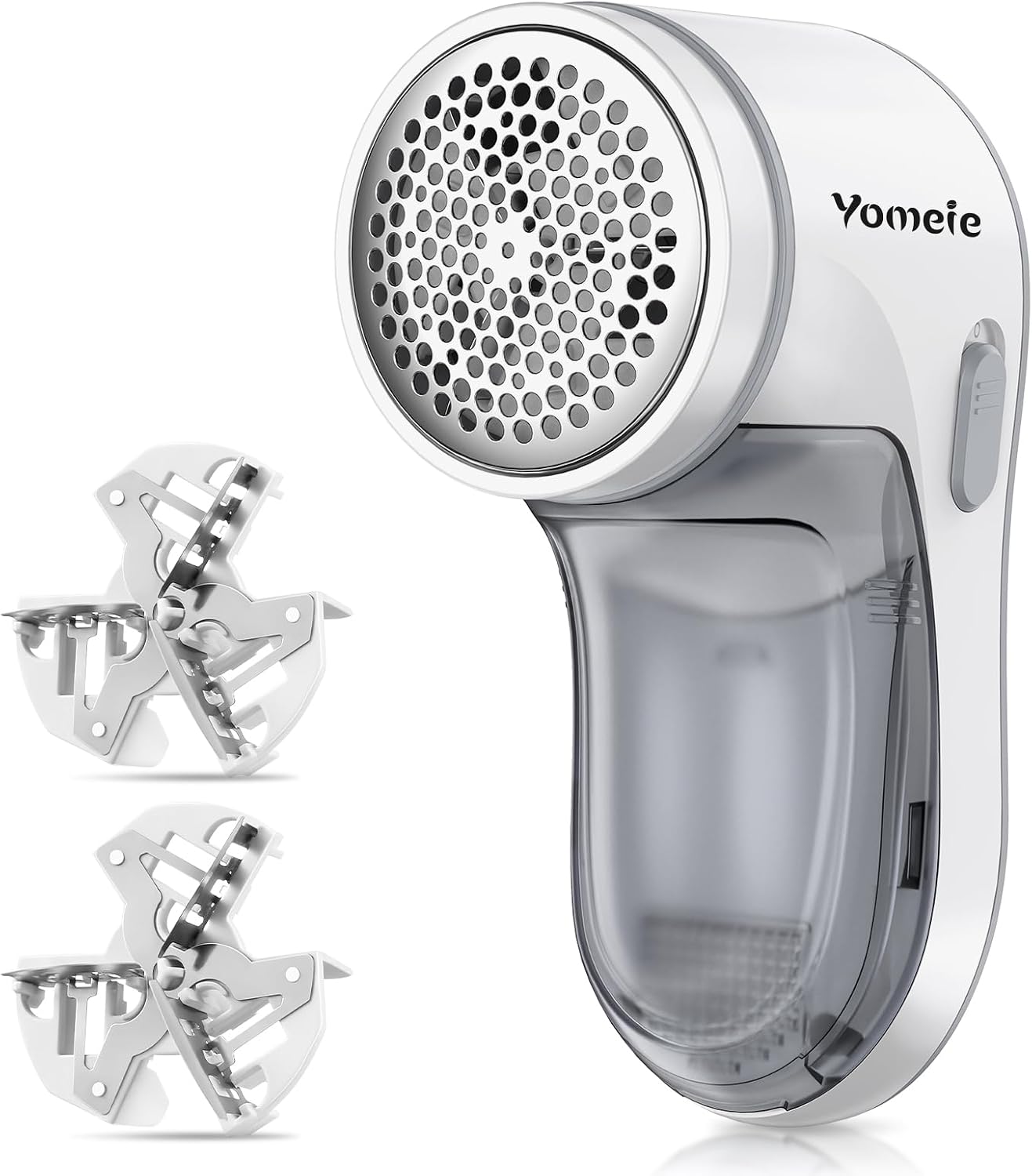 Fabric Shaver, Electric Lint Remover for Clothes & Furniture, Sweater Shaver & Pilling Remover, Depiller with 2 Extra Blades Included, Lint Shaver for Clothing - Battery Operated