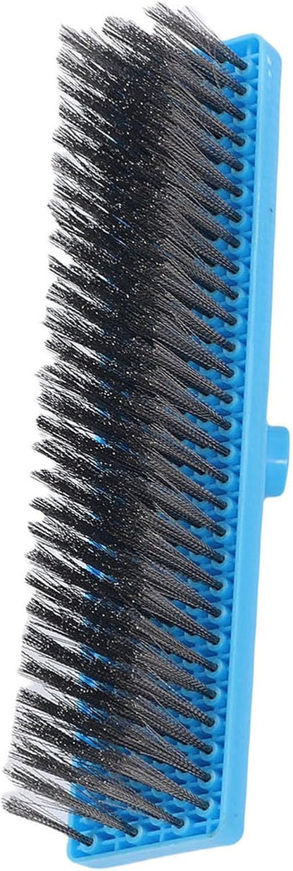 Heavy Duty Steel Wire Brush, Durable Floor Scrubber for Outdoor Cleaning, 30cm Telescopic Stainless Steel Handle, Suitable for Patios and Decks (120cm)