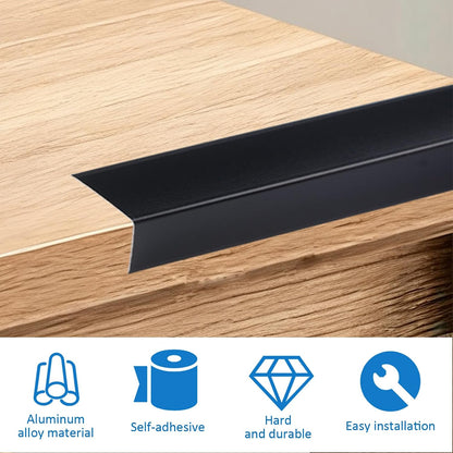 INCREWAY 1Pack Wall Corner Protector, Self-Adhesive Corner Guard Edge Protection Strip, 6.56ft PVC Protector for Wall Furniture Door Frame Table Countertop Cabinet (Clear)