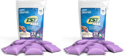 Camco TST MAX RV Toilet Treatment Drop-INs - Control Unwanted Odors and Break Down Waste and Tissue - Septic Tank Safe - Lavender Scent - 30-pack (41553)