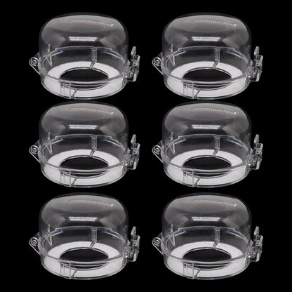 6pcs Gas Stove Knob Locks, Oven Knob Covers for Child Safety, Adhesive Gas Stove Knob Covers, Gas Stove Child Safety Knob Locks Childproof Baby Proofing Oven Safety Lock No Tools Need (Transparent)