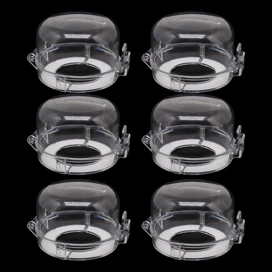 6pcs Gas Stove Knob Locks, Oven Knob Covers for Child Safety, Adhesive Gas Stove Knob Covers, Gas Stove Child Safety Knob Locks Childproof Baby Proofing Oven Safety Lock No Tools Need (Transparent)