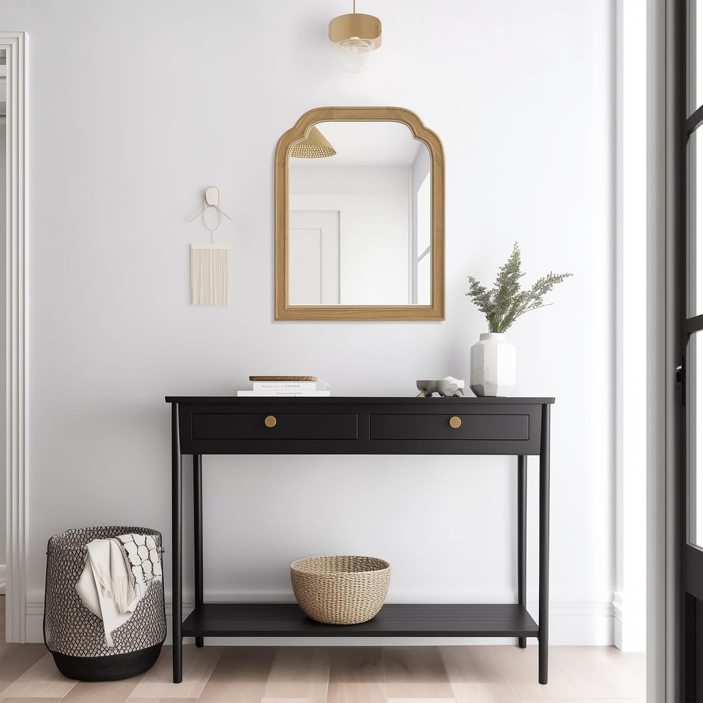 WallBeyond Full Length Mirror Wall Mounted 65"x22", Rustic Wooden Frame Floor Mirror, Large Full Body Mirror for Bedroom, Leaning or Hanging Against Wall, Natural