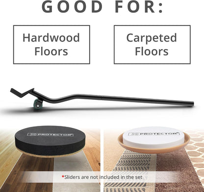 X-Protector Felt Furniture Sliders for Hardwood Floors 24 PCS 1” - Self-Adhesive Furniture Slider - Heavy-Duty Furniture Movers for Hard Surfaces - Felt Sliders - Move Your Furniture Easily!