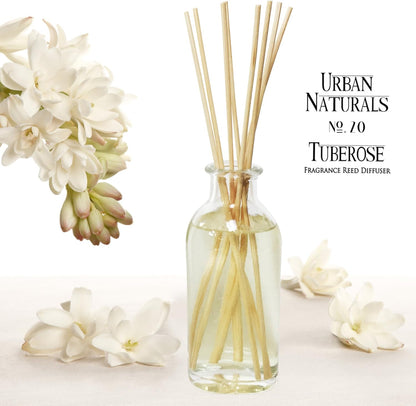 Urban Naturals Smoked Vanilla Reed Diffuser Set with Vanilla Bean, Sandalwood & Leather | Made in the USA - Colors B