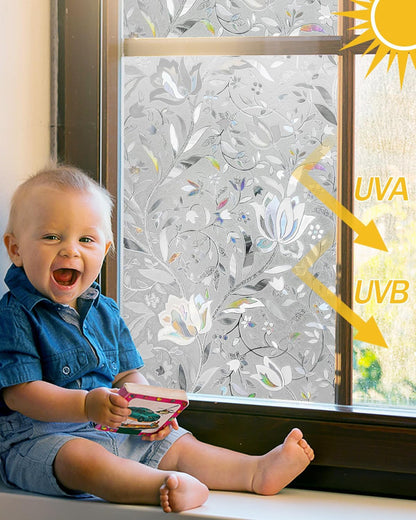Lovepea Pure Frosted Glass Window Privacy Film 24 Hour Two Way Privacy, Removable, Static Cling, Ideal for Privacy scenarios Such as Home Office Doors and Windows (17.5 x 78.7 Inch)