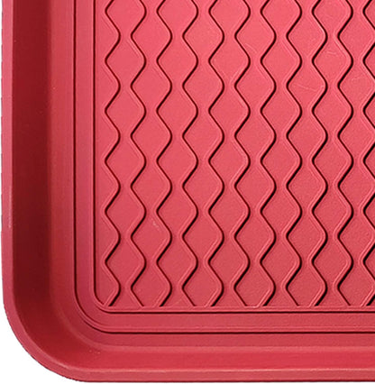 2 Pack Large Multifunctional Tray Mat Washable Indoor or Outdoor Tray Mat for Shoes Boots Plants Pots Paint Tins Pet Bowls Car Storage, 30 x 15 x 1.2 Inches
