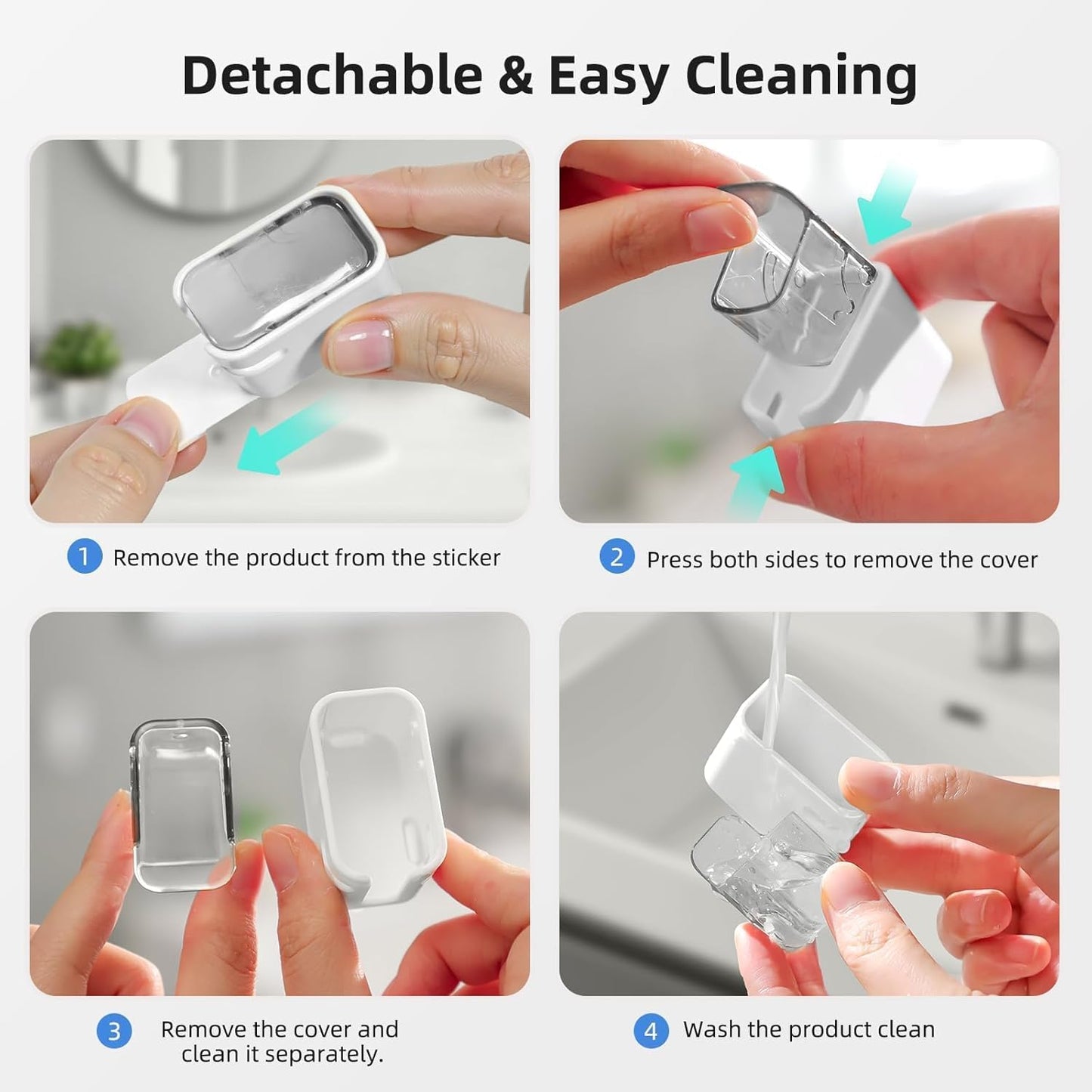 Travel Toothbrush Cover 2PCS,【Innovative Band Design】 Stay Closed Electric Toothbrush Covers Caps, Toothbrush Head Cover for Travel, Camping,Bathroom, Business