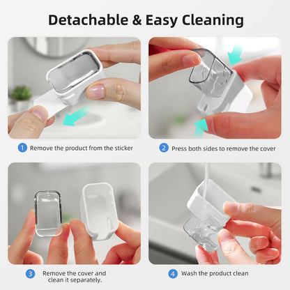 Travel Toothbrush Cover 2PCS,【Innovative Band Design】 Stay Closed Electric Toothbrush Covers Caps, Toothbrush Head Cover for Travel, Camping,Bathroom, Business
