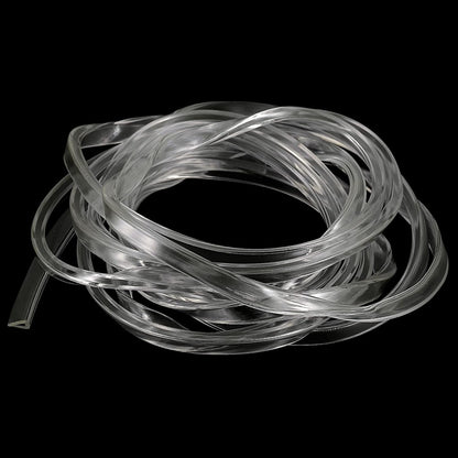 uxcell U Channel Edge Trim, 4.9ft Length Soft Rubber Guard Seal Strip Edge Protector Fit for 1-2mm Edge, (9/32" W x 5/32" H) Clear