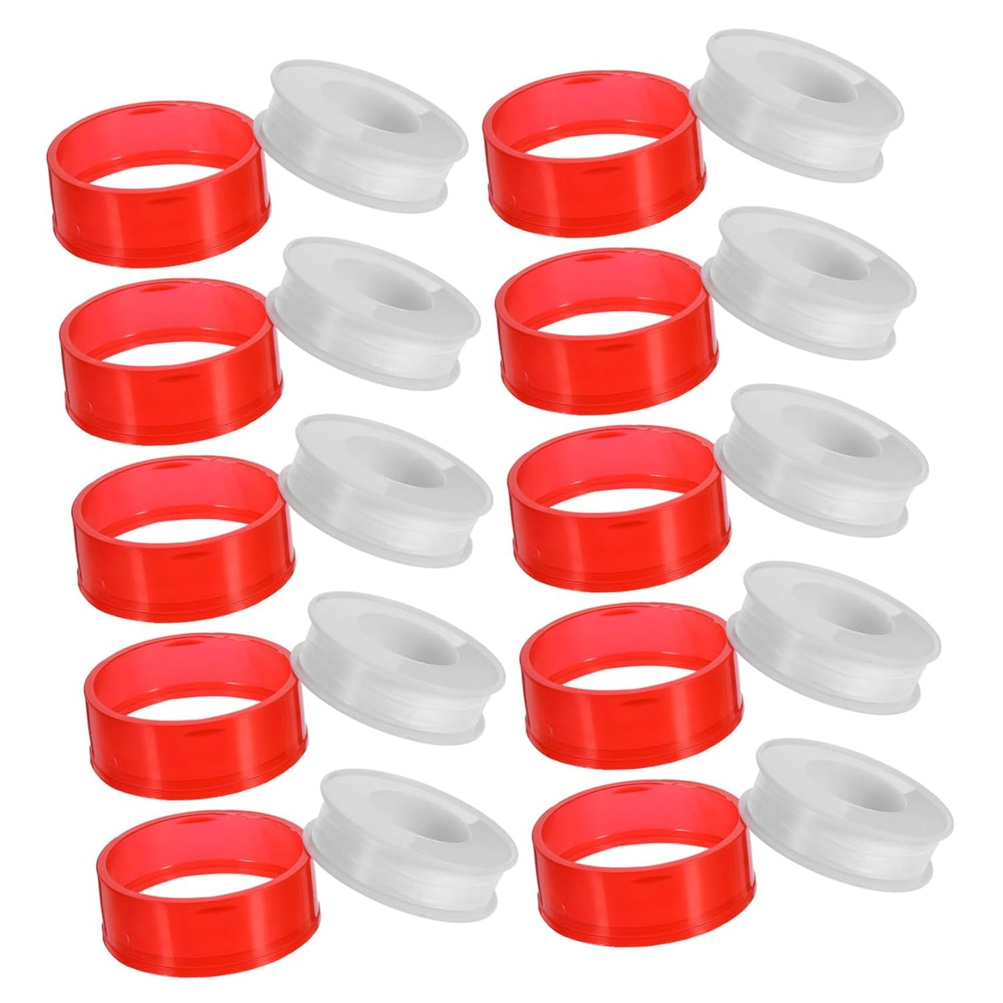 SHINEOFI 10 Rolls PTFE Thread Pipe Tape Waterproof Plumbers Sealant Tape for Kitchen Bathroom Leak Repair 20m X 15mm Thickened for Plumbing Maintenance