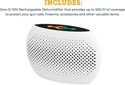 SnapSafe Rechargeable Dehumidifier Large, 75901 - Portable Moisture Absorbers for Gun Safes & Cabinets, Closets, & Pantries-Prevent Moisture Damage for Gun Safe Accessories, Firearms in Your Gun Vault