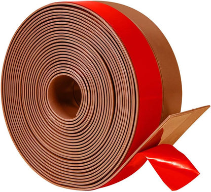 TORRAMI Wide Silicone Weather Stripping 3 inch Width 20 Feet Length, Draft Stopper Seal for Barn and Garage Door Under Bottom,Top, Sides, Grey