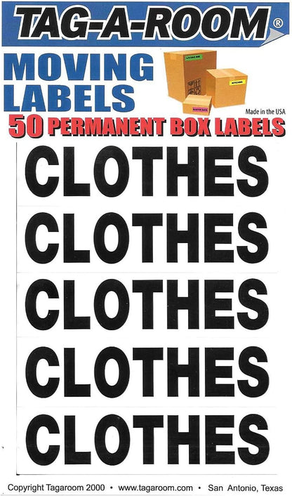 Tag-A-Room Box Content Moving Label (Linens)
