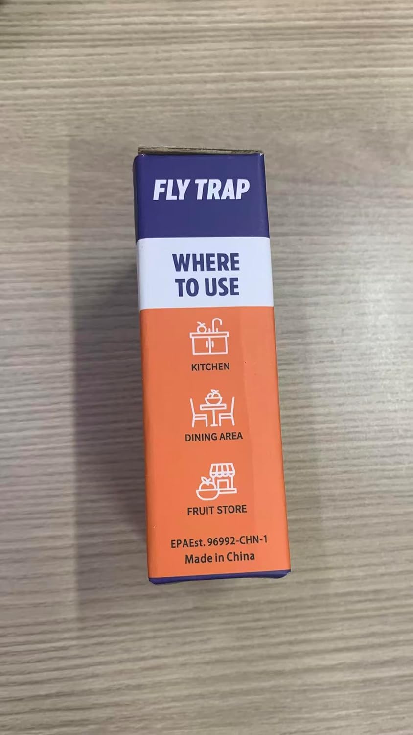 Fruit Fly Traps for Indoors, 8 Pack Gnat Traps for House Indoor, Effective Flying Insect Drain Fly Killer Catcher Refill 0.68oz/Bottle, Reusable Kid & Pet Friendly Lure Bait Liquid for Home Kitchen